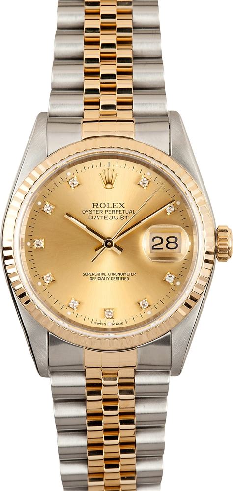 rolex datejust champagne dial